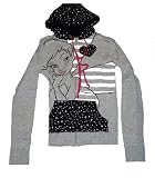 HD52 Tinkerbell Mighty Fine Juniors Zip-Up Hoodie