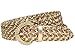 1 1/4 Inch Wide Metallic Braided Woven Belt