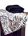 Sun Yin Microplush Throws, Zebra, Set of 2