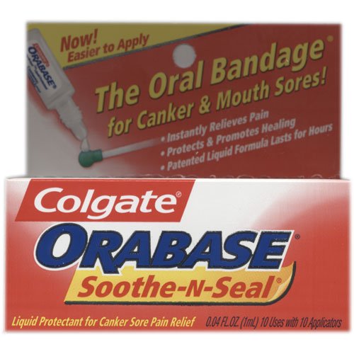 Buy Colgate, Orabase Soothe-n- Seal, For Canker & Mouth Sores, 10 uses with 10 applicators