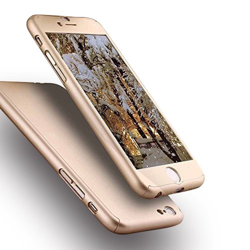 Iphone 6 plus case, ipaky [thin fit] exact-fit [gold] p…