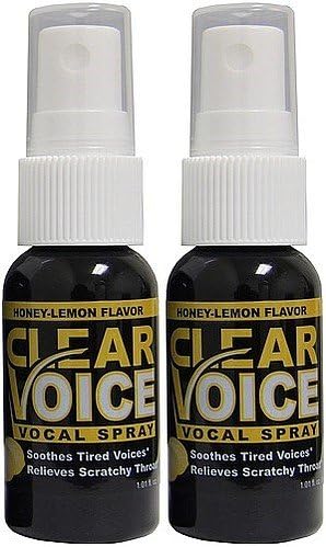 Clear Voice Vocal Spray Honey Lemon 1 fl. oz. Bottles 2 Pack