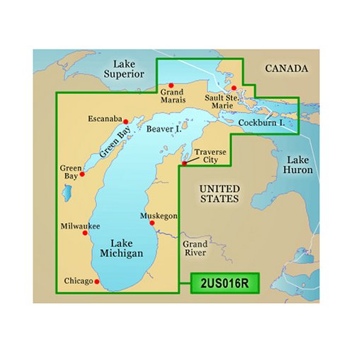 Garmin BlueChart g2 Vision SD Card, Lake Michigan