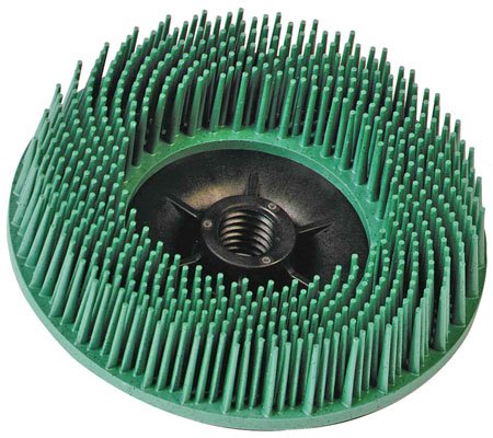 Grade - 50 - Size - 2 - Color - Green - Max. RPM - 25 - 000 - Scotch-Brite Roloc Bristle Discs - Abrasives - 3M (1 Each)