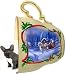 French Bulldog Christmas Ornament Sleigh Ride Tea Cup