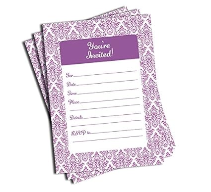 Purple wedding invitations amazon