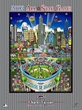 2003 All-Star Game Signed by Charles Fazzino. Art Print Poster 18 inches width by 24 inches height. Highest Quality Art Poster Print