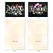 M2358TYGsl Chalk And Roses: 10 Assorted Thank You Note Cards Featuring Chalkboard Styled Written Gratitudes Combined with Beautiful and Colorful Floral Sprays, w/White Envelopes.