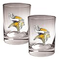Minnesota Vikings Rocks Glass Set - Clear