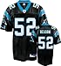Jon Beason Jersey: Reebok Black Replica #52 Carolina Panthers Jersey - X-Large
