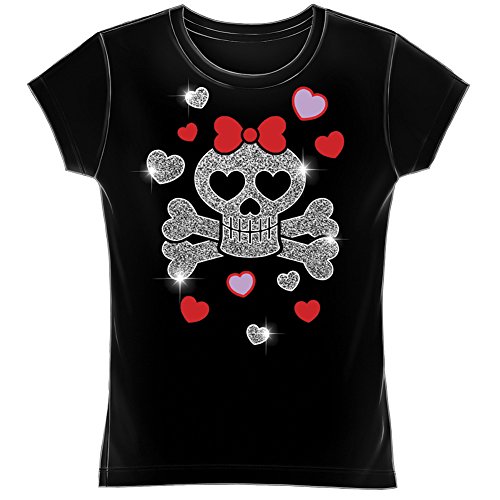 Pirate Skull Girls Fitted Tee Shirt