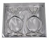Set of 2 Wilton Wedding Diamond Ring Taper Holders