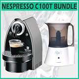 Nespresso Espresso Machine C100T Essenza Single-Serve Outfit with Milk Frothing Unit