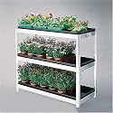 Two Wests 36" Seed Tray Rack with 3 Watertight Trays