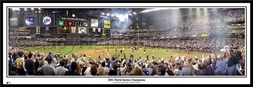 Arizona Diamondbacks - 2001 World Series Champions 13.5 x 39 Panoramic Photo