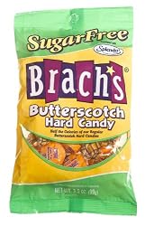 Brach's Sugar Free Butterscotch hard candy, 3.5-Ounce Bags (Pack of 12)