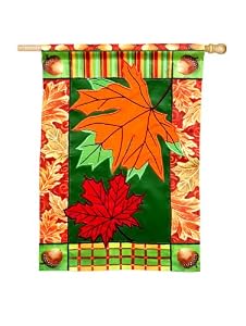 Regular Sized Flag Brilliant Leaves (Sculpted Artistic Blend)