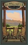 Northwest Art Mall MR-3717 Yellowstone National Park Roosevelt Lodge 11 by 17-Inch Print by Mike Rangner