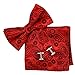 EBC1B12 Multicolored Patterned Silk Pre-tied Bow Tie Cufflink Hanky By Epoint