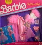 Barbie Costume Ball Fashions w Faux Fur - 2 Costumes BALLGOWN or BUNNY (1990 Mattel Hawthorne)