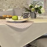 sander BISTRO FOLIO Tischdecke abwaschbar 150cm rund in 14 Farben hellbeige/vanille(18)