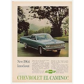 1964 Chevrolet Chevy El Camino Knockout Print Ad
