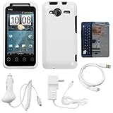 White Durable Protective Rubberized 2 Piece Crystal Hard Case Cover for Spr ....