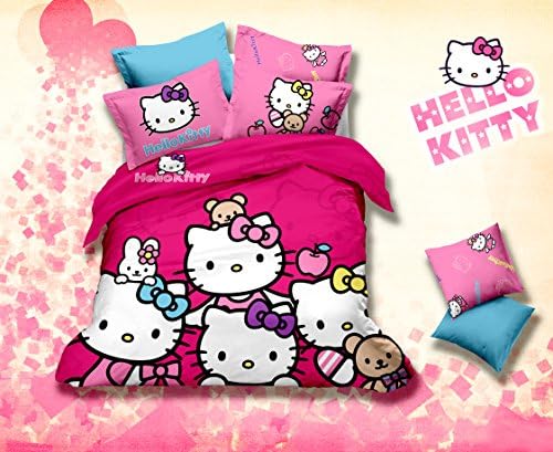 Home feeling Children cotton series HELLO KITTY Family 4-Piece childrens bedding collections