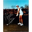 Natalie Gulbis Autographed In Silver Golf Pose 8x10 Photograph