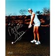 Natalie Gulbis Autographed In Silver Golf Pose 8x10 Photograph
