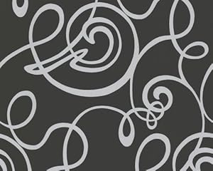 Carta Da Parati Grigia Nera Effetto Giungla - Tessuto Non Tessuto Con Riflessi Metallici - Foto 8