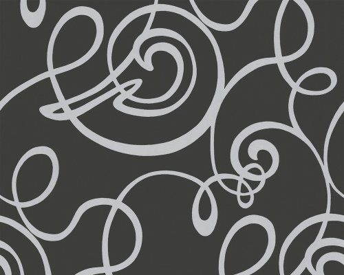 Livingwalls 5791-33 Tapete, graphisches Muster, schwarz silber