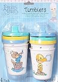 Precious Moments 4-Pack Tumblers with Lids - Blue