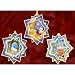  Christmas 3D Card Ornaments - Stars (A) - Set of 3