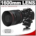 Vivitar 800mm f/8.0 Series 1 Multi-Coated Mirror Lens with 2x Teleconverter (=1600mm) for Canon EOS Rebel XSi, XS, XTi, XT, T1i, 5D, 30D, 40D & 50D Digital SLR Cameras