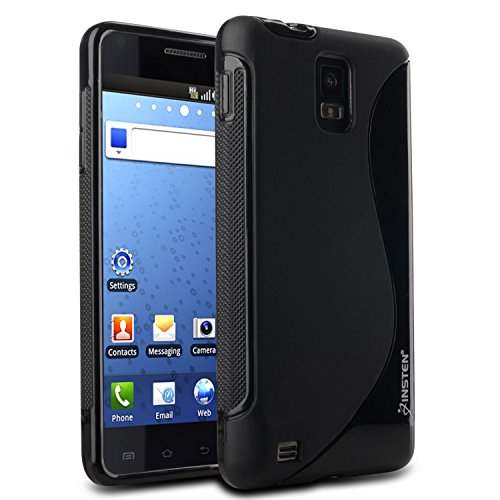 Insten TPU Rubber Black Cover Case Compatible with Samsung Infuse 4G i997