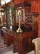 medieval lagre candlestick gothic cathedral style brass new