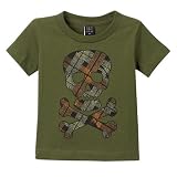 Infant Boys' Plaid Skull and Bones Tee