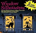 Cat and Bat 33 1/2in x 65in Window Silhouette 2ct