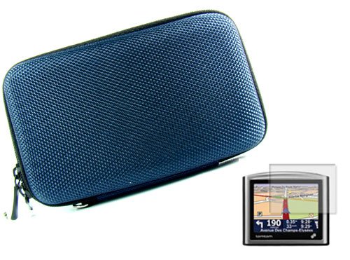 Hard Cube Carrying Case for Garmin Nüvi 4.3 inch 850 765t 760 Garmin Nüvi 260w + Screen Protector Kit