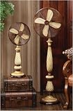 Deco Breeze Caldonia - Bone Standing Floor Fan