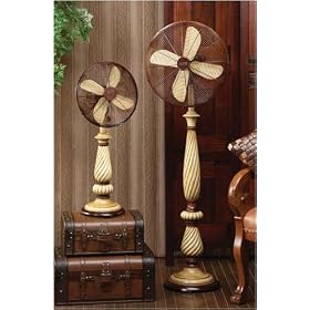 Click here to buy Deco Breeze Caldonia - Bone Standing Floor Fan by Deco Breeze.