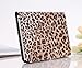 Moonmini Leopard Cheetah Luxury Leather Display Flip Case Stand Cover for Apple Ipad Mini Brown
