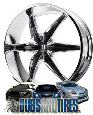 Helo HE866 Chrome Wheel with Black Accents - (24x9.5/6x135mm)