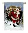 John Deere Santa Silk Reflections Regular Size Flag