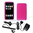 Cuffu iPod Touch 2 (2nd Generation) 3 in 1 Bundle Deal Pink Skin Cover Home Charger Car Charger with Only $2.98 in Shipping Cuffu iPod Touch 2 (2nd Generation) 3 in 1 Bundle Deal Pink Skin Cover Home Charger Car Charger with Only $2.98 in Shipping