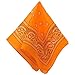 Neon Orange Bandana Western Cowboy Costume Party Headwear, Fabric, 20