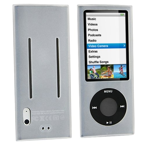 For NEW Apple iPod Nano 5th Generation 5G (With Camera) 8GB 16GB Silicone Skin Soft Clear Rubber Case image