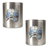 NBA Orlando Magic Two Piece Stainless Steel Can Holder Set - Primary Logo