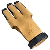 Bear Archery Logo Economy Leather Archery Glove